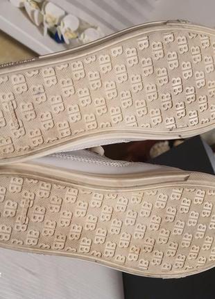 Baldinini trend. оригинал! италия женские белые полностью кожаные ботинки10 фото