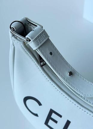 Женская сумка celine ava селин белая черная полный комплект4 фото