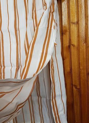 Міді плаття сорочка h&m з льону, віскози і ліоцелла.10 фото