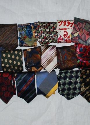 Лот цена за все   галстук галстуки шелковые шелковый1 фото
