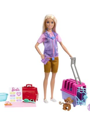 Набор barbie "зоозащитница"