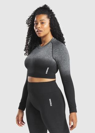 Gymshark seamless 2.0  женский компрессионный лонгслив/рашгард