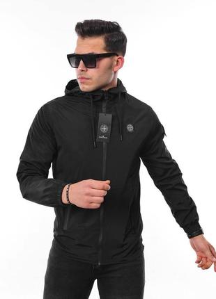 Чоловіча вітровка stone island на блискавці. вітровка стон айленд унісекс