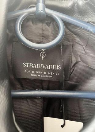 Шкіряна куртка stradivarius, s3 фото