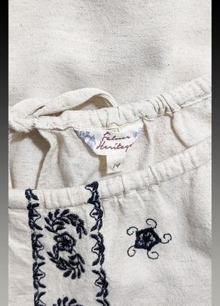 Блуза зі льном matalan falmer heritage3 фото