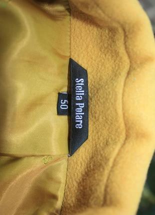 Пальто демісезонне пряме жовте італія8 фото