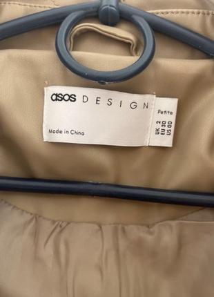 Утеплена шкіряна куртка asos, s3 фото