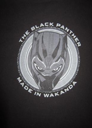 Черная футболка мерч marvel black panther / черная пантера3 фото