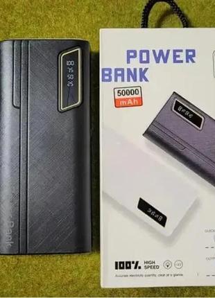 Power bank мобільна зарядка зовнішній акумулятор un-3104 50000mah (6k)