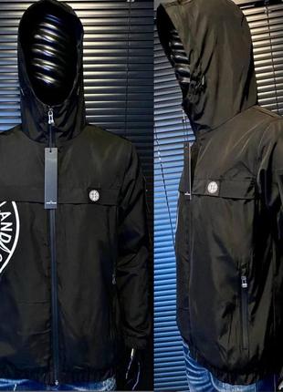 Чоловіча вітровка stone island на блискавці. вітровка стон айленд унісекс