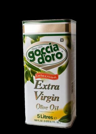 Оливковое масло extra virgin goccia d`oro - 5 л (италия) - оригинал код/артикул 191 8003250000334