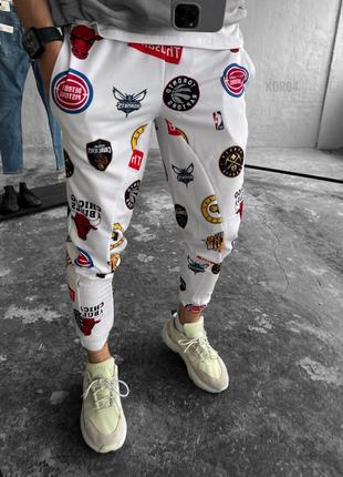 Спортивные штаны мужские с принтом. мужские спорт штаны трикотажные