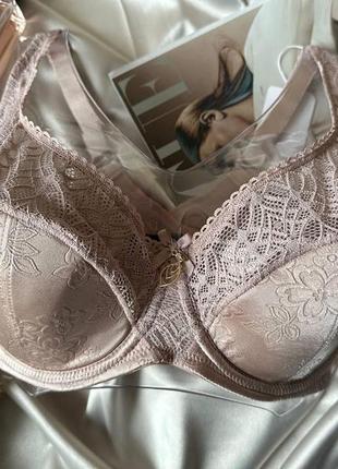 Мягкий бюстгальтер с тонкой прослойкой поролона пудра