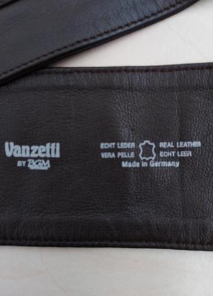 Кожаный ремень от немецкого бренда vanzetti by bgm.8 фото