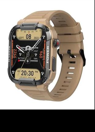 Умные смарт часы мк66 "пустеля".melanda 1,85 уличные военные умные часы мужские умные часы с bluetooth, ip68.