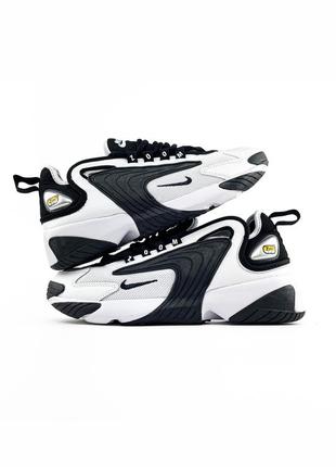 Чоловічі кросівки nike zoom 2k black white найк зум білого з чорним кольорів