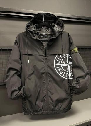 Чоловіча вітровка stone island на блискавці. вітровка стон айленд унісекс