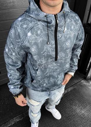Мужской анорак осенний. анорак с принтом унисекс