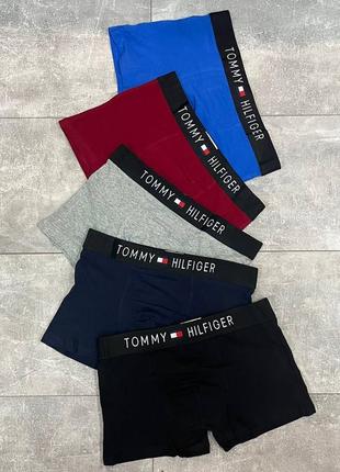 Мужские трусы tommy hilfiger. комплект мужского белья. мужские боксеры томми хилфигер 5 шт