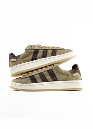 Чоловічі кросівки adidas campus buy hemp dark brown адідас кампус коричневого кольору