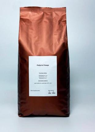 18+! очень крепкий кофе в зернах для ценителей | зерновая уганда от производителя 1 кг7 фото