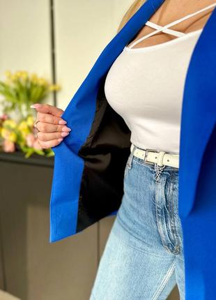 Женский пиджак на подкладке (большие размеры батал)4 фото
