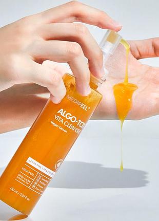 Гель для очищения medi-peel algo-tox vita cleanser 150 мл