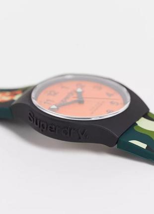 Камуфляжний годинник із силіконовим ремінцем superdry. новий з етикетками оригінал3 фото