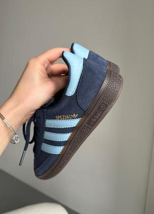 Кросівки adidas spezial handball navy blue gum9 фото