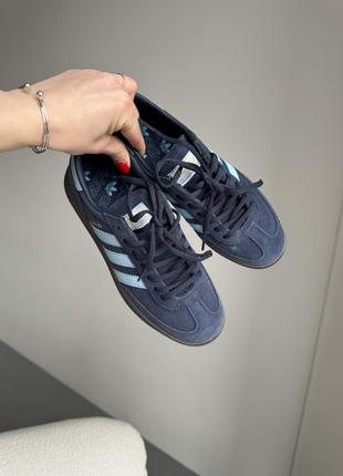 Кроссовки adidas spezial handball navy blue gum8 фото