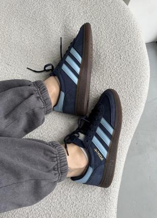 Кросівки adidas spezial handball navy blue gum3 фото