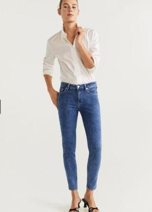 Джинси mango skinny mid rise sculpt