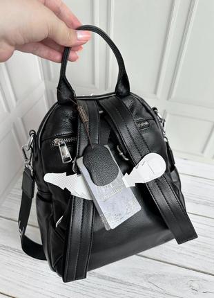 Женская кожаная рюкзак. женская кожаная сумка. polina &amp; beiterou.3 фото