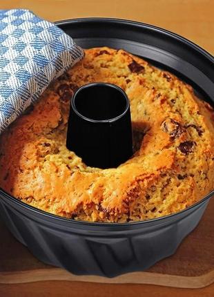 Форма для кекса relaxdays bundt cake mould, marble & stirring cake, антипригарное покрытие, диаметр 25 см, угл