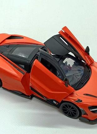 Машинка автопром mclaren 765 lt 1:24 помаранчева 68276a