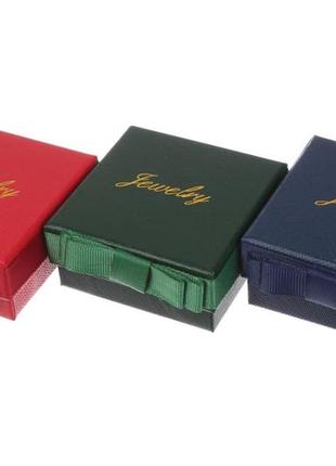 Подарочные коробочки для бижутерии 7,5*7,5*3,5см (упаковка 12 шт)3 фото