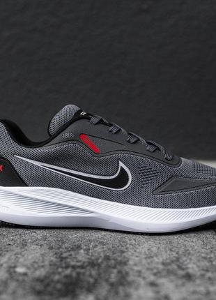 Демисезонные серые кроссовки nike air zoom в сеточку сірі демісезонні кросівки nike zoom3 фото