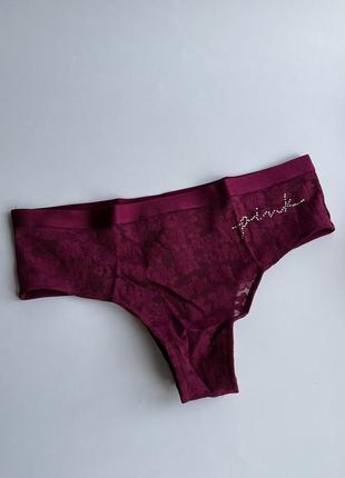 Трусики виктория секрет кружево стразы victoria secret