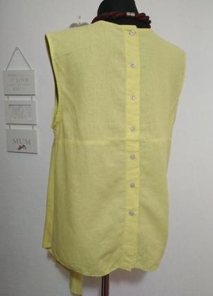 Фірмова розкішна лляна блузка з перламутровими гудзиками льон, віскоза якість!!!2 фото