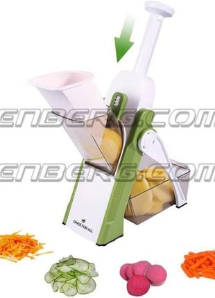 Ручна овочерізка-мультислайсер для овочів і фруктів frico fru-290 багатофункціональна овочерізка5 фото
