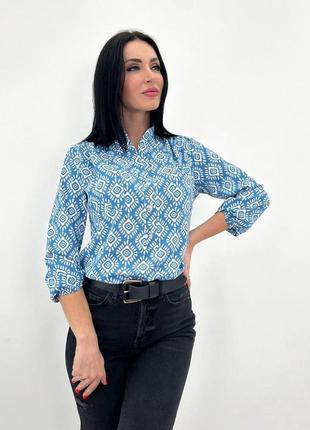 Женская блуза с принтом10 фото