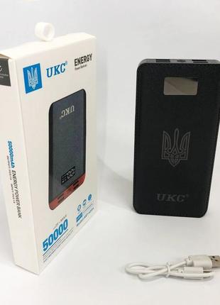 Акумулятор портативний павербанк power bank ukc art-4148/4204. 50000mah, 4usb, зовнішній акумулятор5 фото