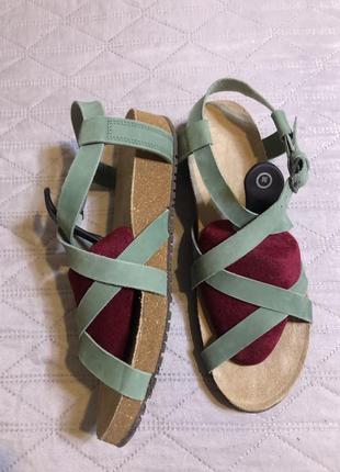 Новые кожаные босоножки сандали quechua ecco 40р5 фото