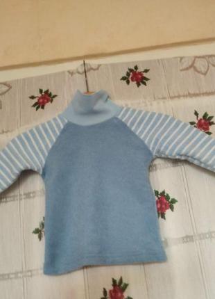 Супер гольф голубого цвета 1,5-2р.,100%котон.