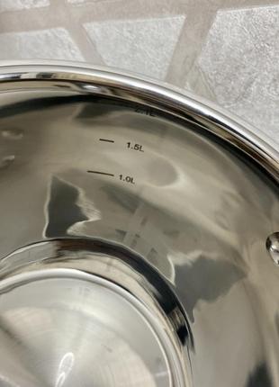 Набір кухонного посуду з неіржавкої сталі 12 предметів edenberg eb-4051 набір каструль для індукційної плити3 фото