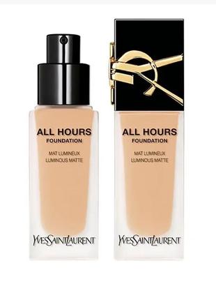 Тональная основа для лица yves saint laurent ysl all hours foudation ln3. 25 ml.