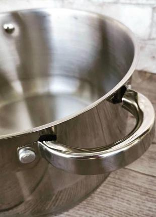 Набор кухонной посуды из нержавеющей стали 8 предметов edenberg eb-3708 набор кастрюль для индукционной плиты6 фото