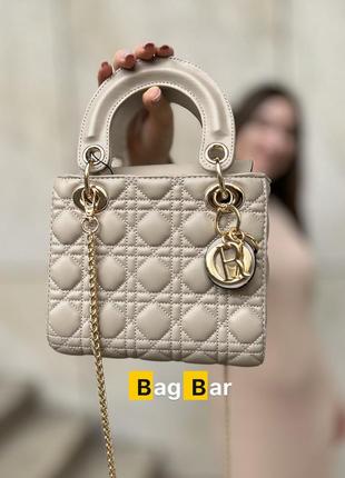 Брендова жіноча сумка cd christian dior lady dior my abcdior