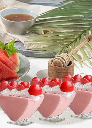 Пластиковые десертные стаканчики latern, 45 шт.,120 мл,прозорливые десертные...