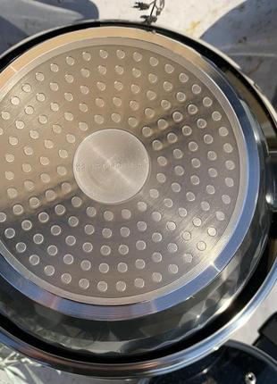 Набір кухонного посуду 15 предметів edenberg eb-5636 набір каструль із мармуровим антипригарним покриттям8 фото